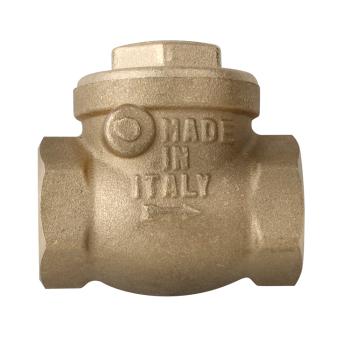 Swing check valve with rubber seat