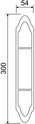 Placca 882 - disegno tecnico