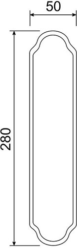 885 Plate - technical drawing