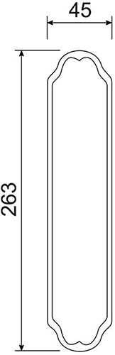 886 Plate - technical drawing