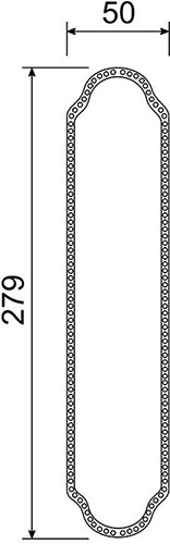 888 Plate - technical drawing