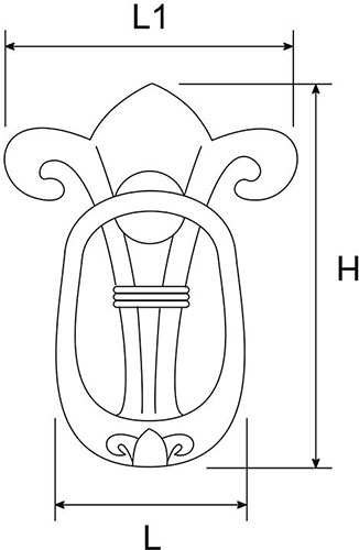 Firenze Knocker - technical drawing