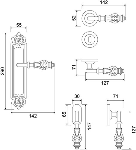 Losanna - technical drawing