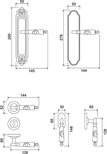 Praga - disegno tecnico