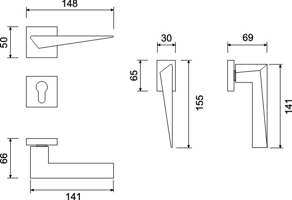 Scudo - technical drawing