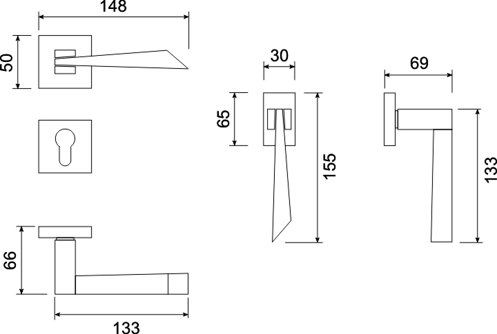 Unicorno - disegno tecnico